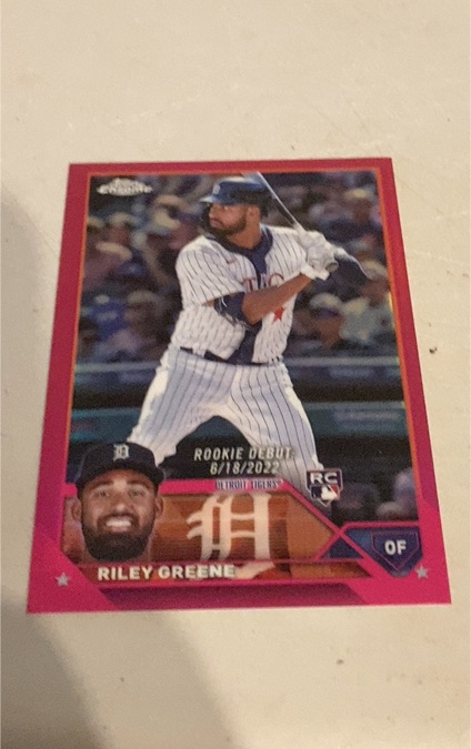 2023 Topps Chrome Update Series Debut #USC128 Riley Greene — front