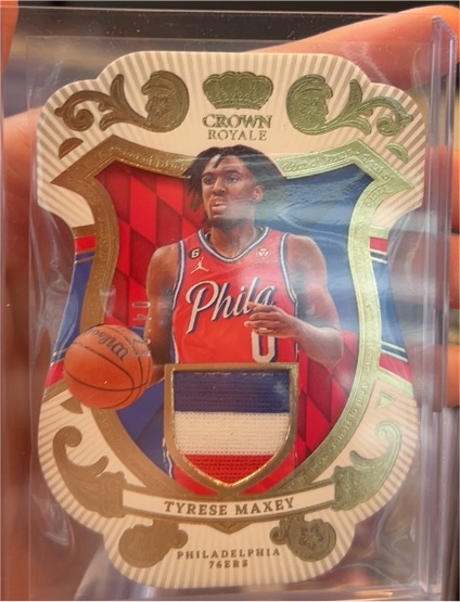 2023-24 Panini Crown Royale #COA-MAX Tyrese Maxey — front