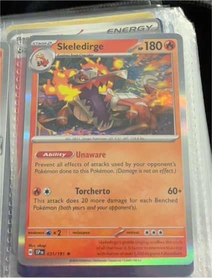 2024 Pokémon TCG Surging Sparks #031 Skeledirge — front