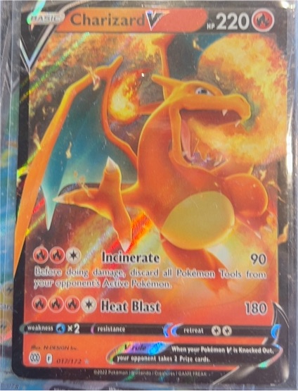 2023 Pokémon Crown Zenith #018/159 Charizard V — front