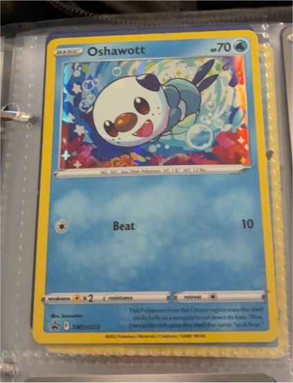 2022 Pokémon SWSH222 Oshawott — front