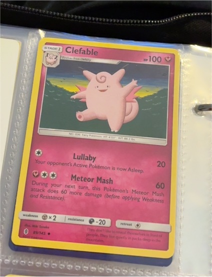 2017 Pokémon Guardians Rising #89 Clefable — front
