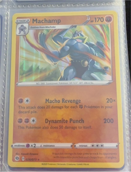 2020 Pokémon Champions Path #26 Machamp — front
