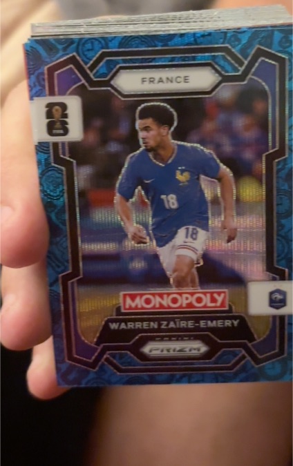 2026 Panini Prizm Monopoly FIFA World Cup #11 Warren Zaire-Emery — front