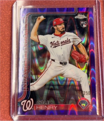 2025 Topps Chrome Update #USC72 Cole Henry — front