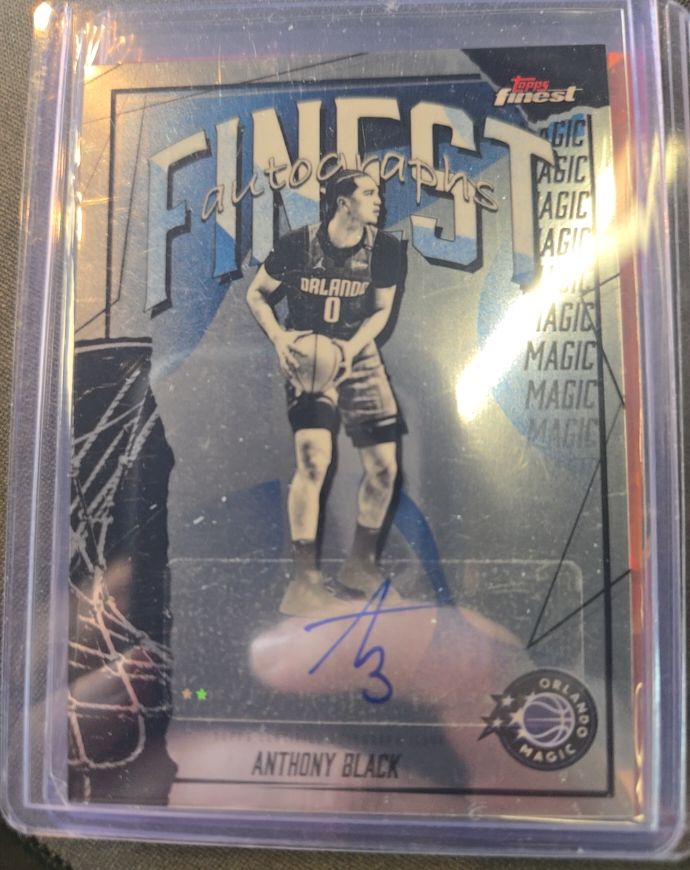 2025-26 Topps Finest #FAU-AB Anthony Black Finest Autographs — front