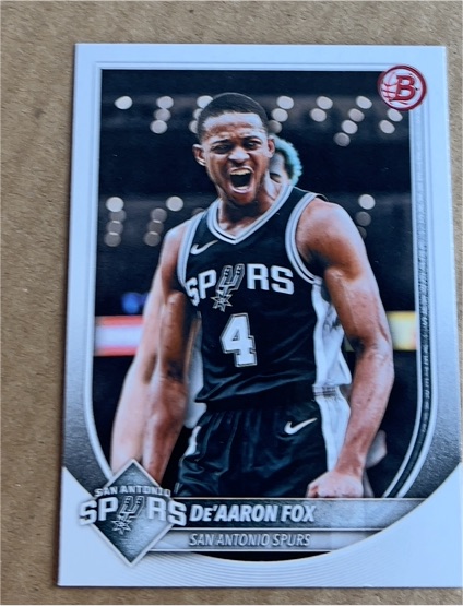 2025-26 Bowman #144 De'Aaron Fox — front