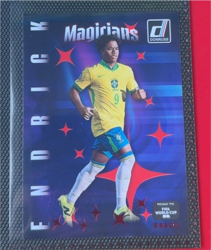 2025-26 Donruss Road to FIFA World Cup #13 Endrick Magicians Brazil — front