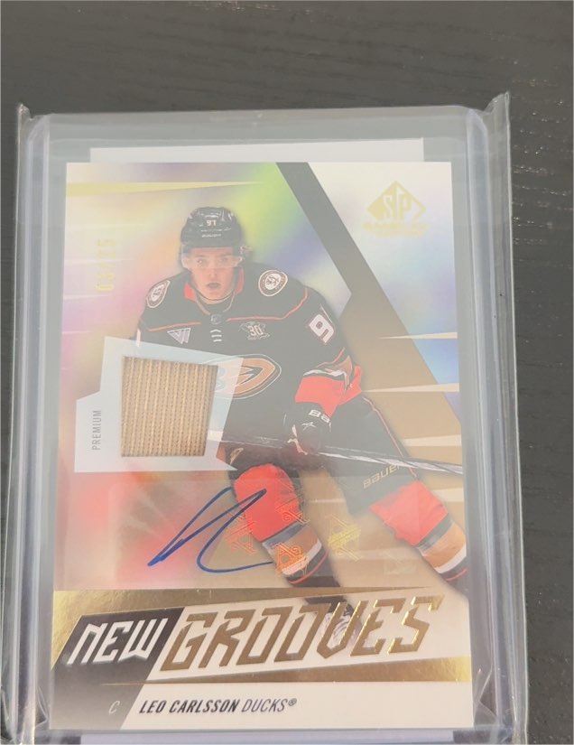 2023-24 Upper Deck SP Game Used New Grooves #NG-5 Leo Carlsson — front