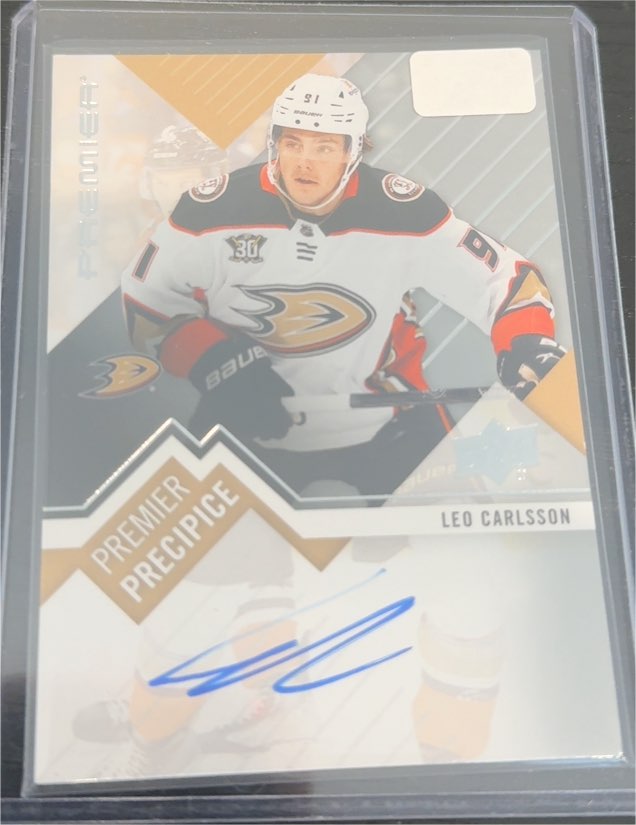 2023-24 Upper Deck Premier Premier Precipice Rookies #PPR-LC Leo Carlsson — front