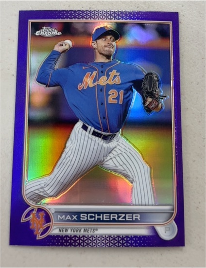 2022 Topps Chrome Update #USC1 Max Scherzer — front