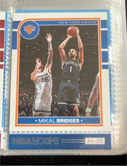 2024-25 Panini NBA Hoops #203 Mikal Bridges — front
