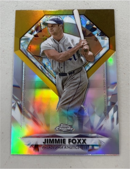 2022 Topps Chrome Update Series - Diamond Greats Chrome #DGC-68 Jimmie Foxx — front