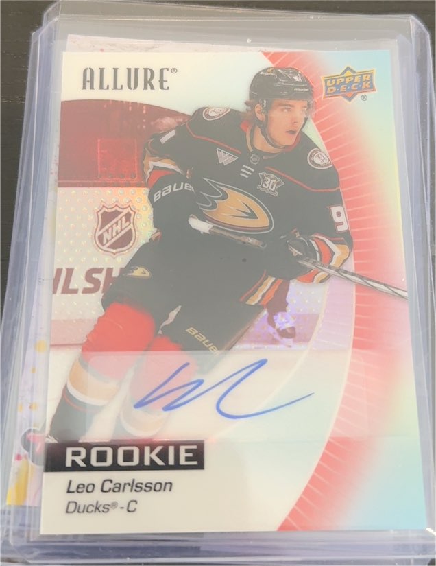 2023-24 Upper Deck Allure #114 Leo Carlsson Rookie — front