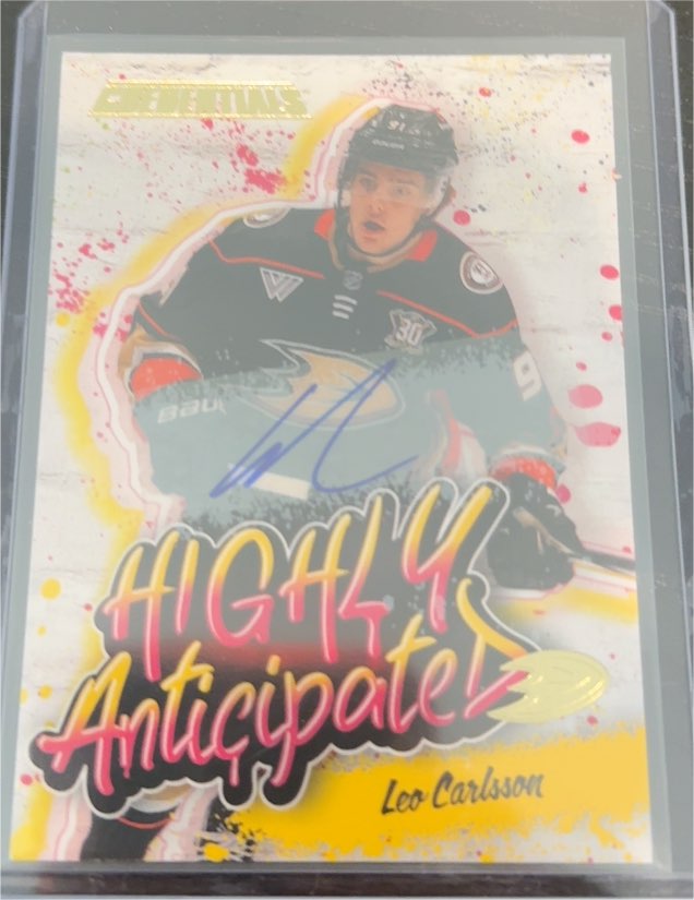 2023-24 Upper Deck Credentials #HA-2 Leo Carlsson Highly Anticipated — front