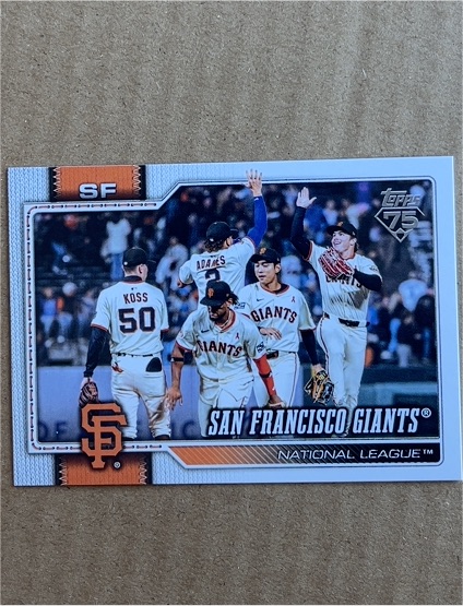2026 Topps Series 2 #496 San Francisco Giants Team Card — front
