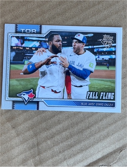 2026 Topps Series 2 #356 Fall Fling Vladimir Guerrero Jr. / George Springer — front