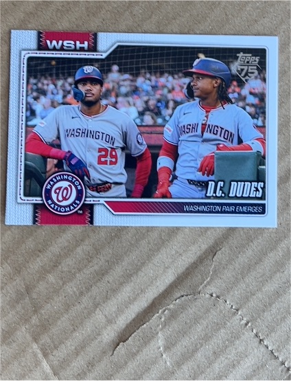 2026 Topps Series 2 #499 D.C. Dudes C.J. Abrams / James Wood — front