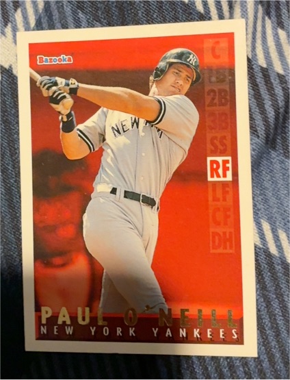 1995 Topps Bazooka Red Hot #RH-10 Paul O'Neill — front