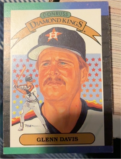 1989 Donruss #25 Diamond Kings Glenn Davis — front