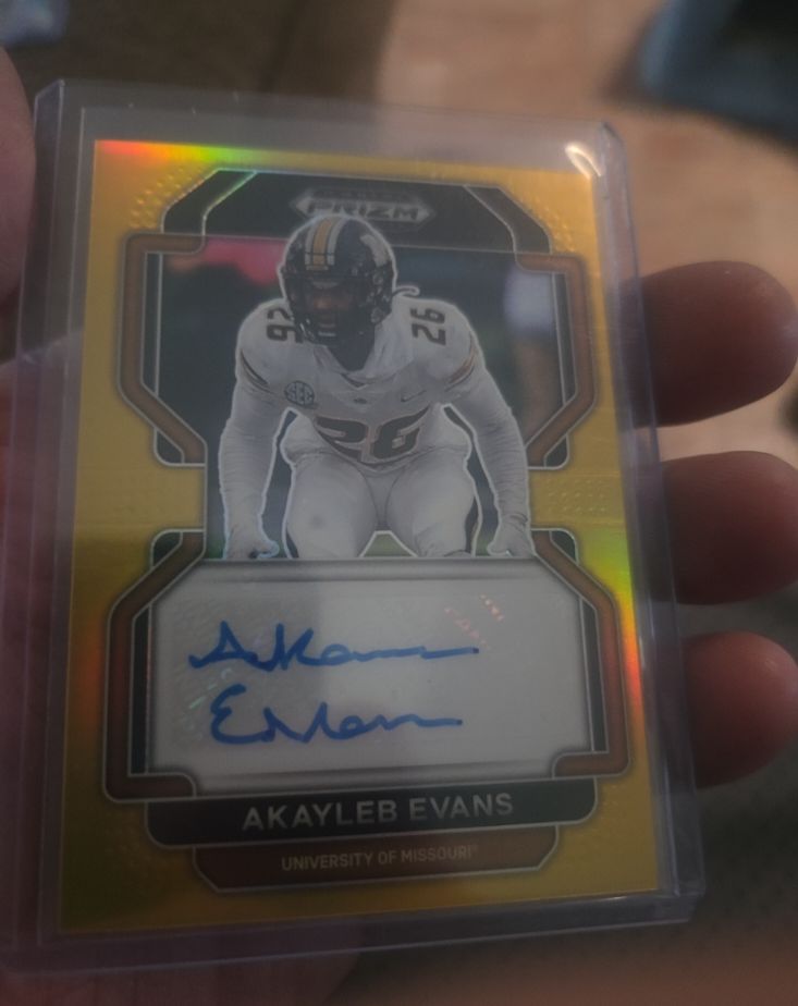 2023 Panini Prizm Draft Picks #RA-AKA Akayleb Evans — front