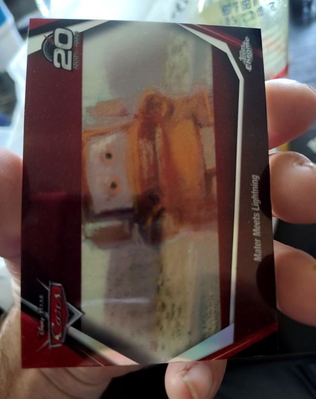 2026 Topps Chrome Disney Cars #CRS-4 Mater Meets Lightning — front