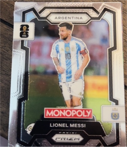 2026 Panini Prizm Monopoly FIFA World Cup #1 Lionel Messi — front