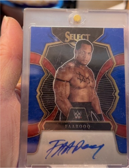 2023 Panini Select WWE Signatures #SG-FRQ Faarooq — front