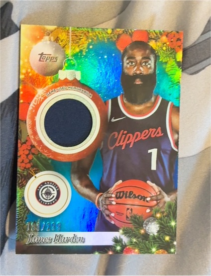 2025-26 Topps Holiday #PR-JHA James Harden — front
