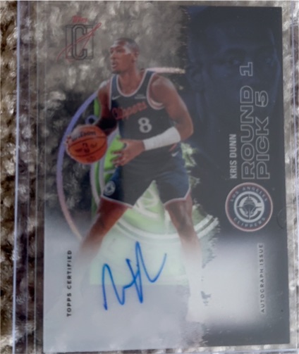 2026 Topps Signature Class #72 Kris Dunn — front