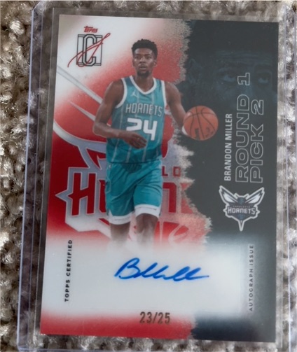 2025-26 Topps Signature Class #3 Brandon Miller — front