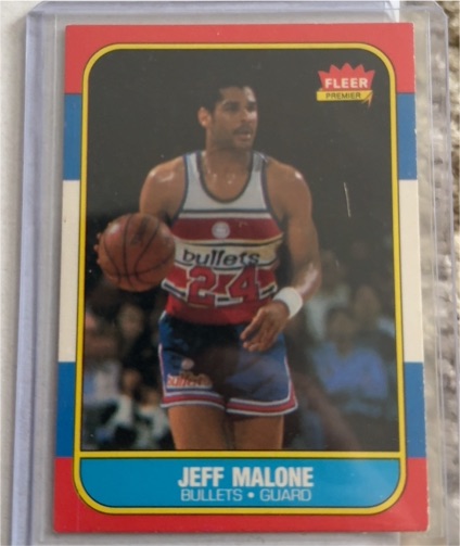 1986-87 Fleer #67 Jeff Malone — front
