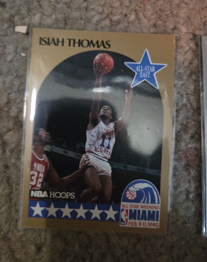1990 NBA Hoops #11 Isiah Thomas All-Star Weekend — front