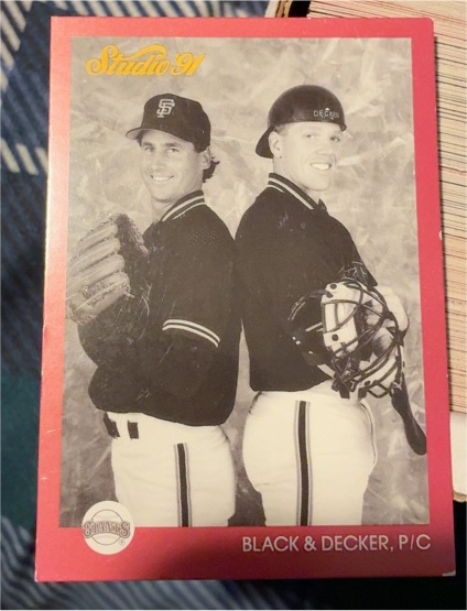 1991 Leaf Studio #260 Bud Black / Steve Decker — front