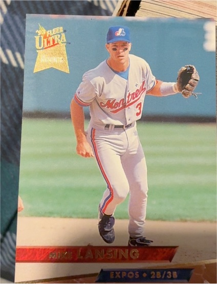 1993 Fleer Ultra #417 Mike Lansing — front