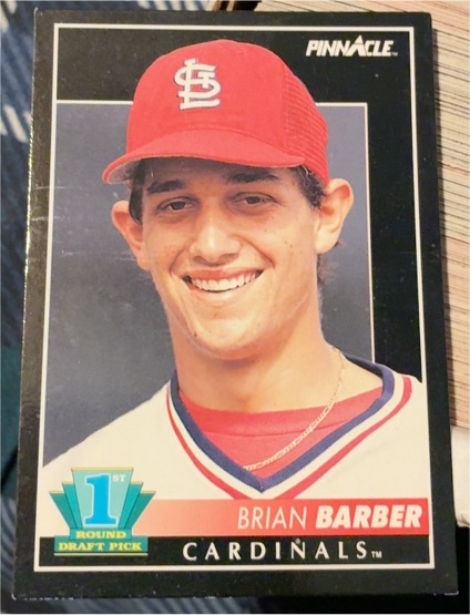 1992 Pinnacle #298 Brian Barber — front