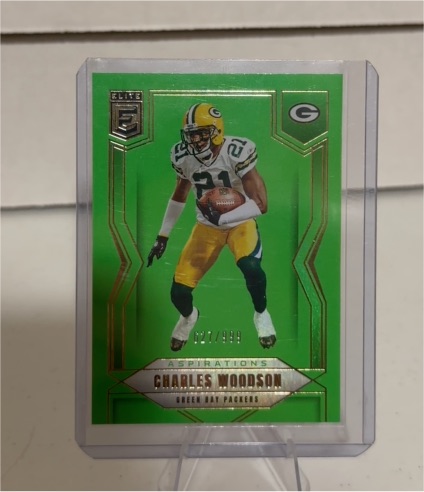 2025 Panini Donruss Elite #39 Charles Woodson Aspirations Lime Green /999 — front