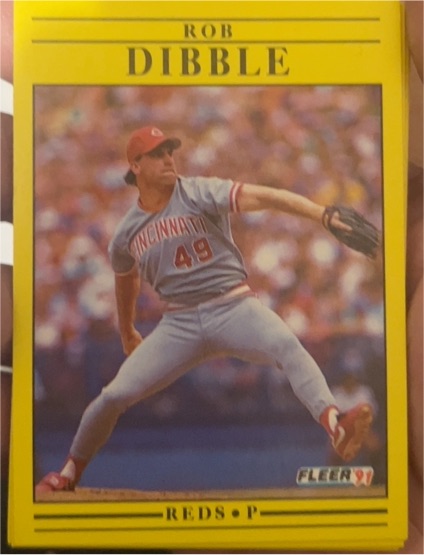 1991 Fleer #62 Rob Dibble — front