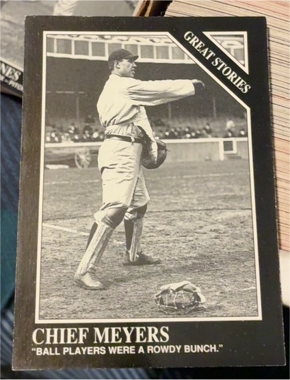 1991 The Sporting News Conlon Collection #171 Chief Meyers — front