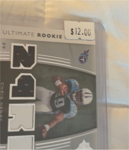 2007 Upper Deck Ultimate Collection #URM-CH Chris Henry Rookie Materials — front