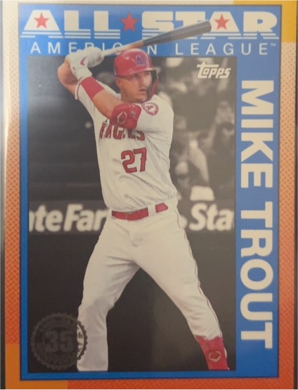 2025 Topps Series 2 1990 Topps All Star #90AS-10 Mike Trout — front