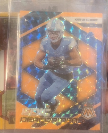 2025 Panini Mosaic #5 Amon-Ra St. Brown Epic Performers — front