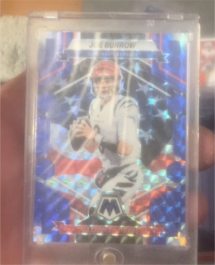 2023 Panini Mosaic National Pride Reactive Blue Mosaic Prizm #254 Joe Burrow — front