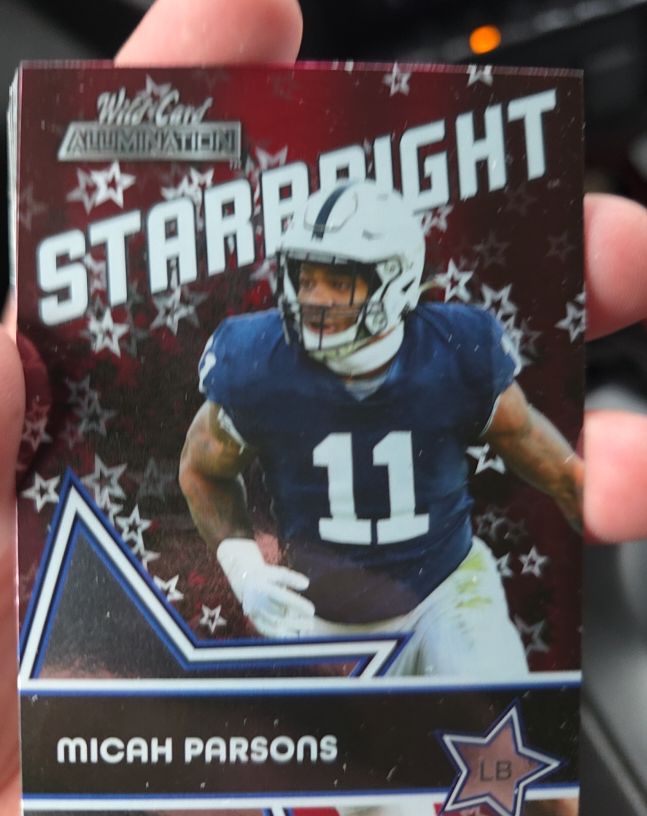 2021 Wild Card Alumination #SB-13 Micah Parsons Starbright — front