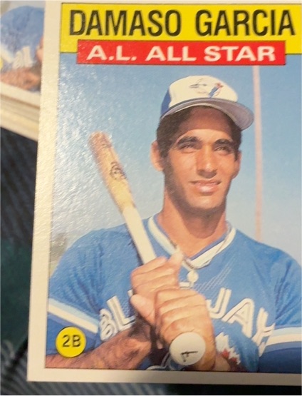 1986 Topps #713 Damaso Garcia — front