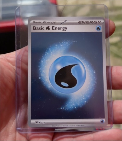 2025 Pokémon Basic Water Energy #003 Mega Evolution — front