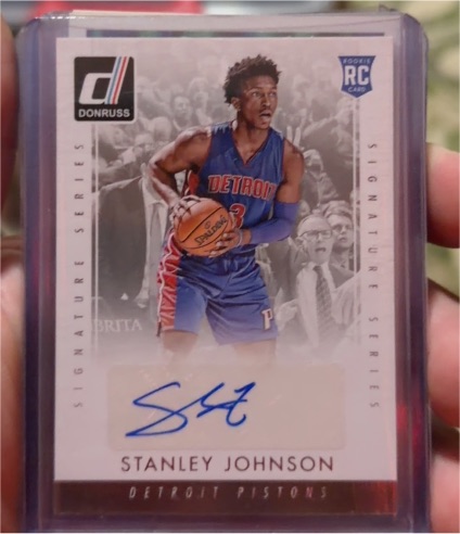 2015-16 Panini Donruss Signature Series #SS-SJ Stanley Johnson — front