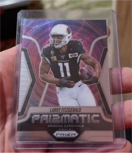 2025 Panini Prizm #14 Larry Fitzgerald Prizmatic Arizona Cardinals — front