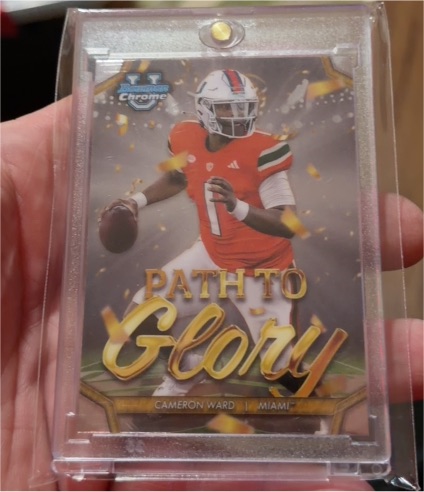 2024 Bowman Chrome University Path to Glory #PG-17 Cameron Ward — front