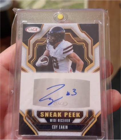 2026 Sage Low Series #SPA-CE Coy Eakin Sneak Peek Autograph — front